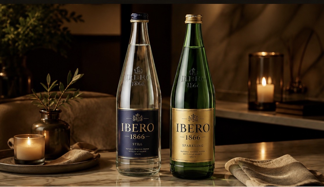 IBERO 1866 still and sparkling bottle presentation